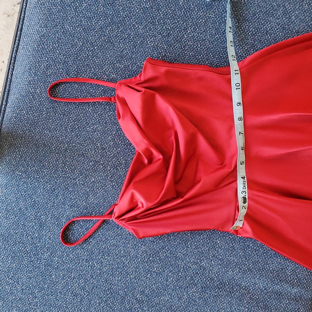 City Studios Juniors' Draped-Top Skater Dress, Size 1, Scarlet - Picture 5 of 10